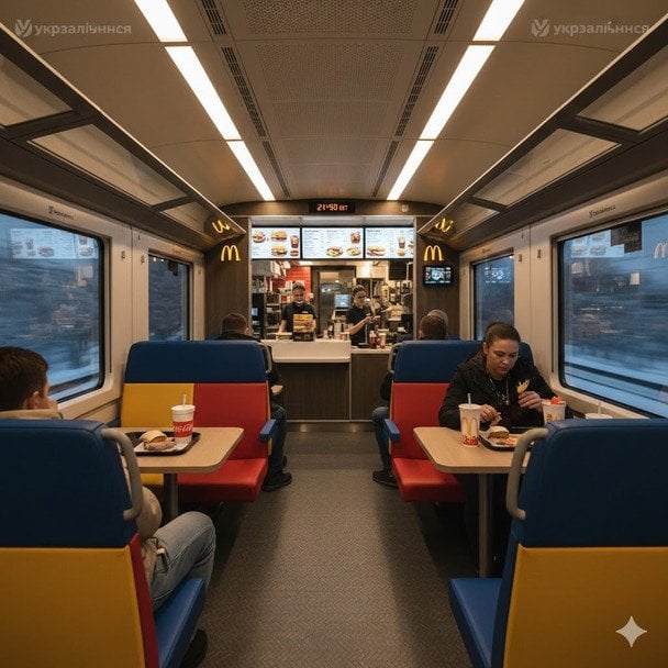 Замість чаю кола: Соцмережі мріють про McDonald’s у поїздах — що відповіла УЗ Замість-чаю-кола:-Соцмережі-мріють-про-mcdonald’s-у поїздах —-що відповіла-УЗ