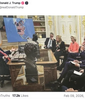 Трамп-опублікував-ШІ-зображення-з-новою-картою-США-за-участю-світових-лідерів