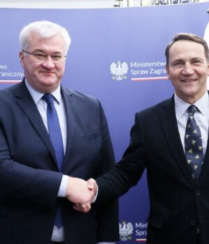 Szef ukraińskiego MSZ Andrij Sybiha z wizytą w Warszawie. “Podziękowałem Polsce”