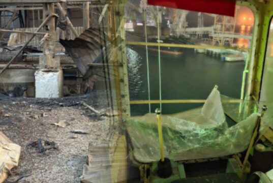 Російський дрон атакував іноземні торгові судна в Одеському регіоні Zagraniczne statki ze zbożem w ogniu. Zmasowany atak Rosji, Ukraina odpowiedziała