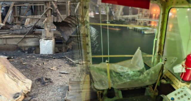 Російський дрон атакував іноземні торгові судна в Одеському регіоні Zagraniczne statki ze zbożem w ogniu. Zmasowany atak Rosji, Ukraina odpowiedziała