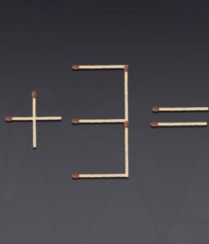 Дуже-складна-головоломка:-треба-перемістити-лиш-один-сірник