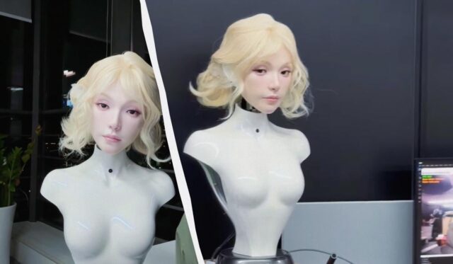 Вже не просто машини: у Китаї створили робота, який моргає і реагує на людей Вже-не-просто-машини:-у-Китаї-створили-робота,-який-моргає-і-реагує-на-людей