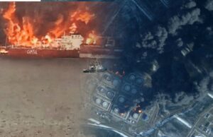 Удар дронів України призвів до зупинки роботи російських портів і нафтопереробного заводу Ukraina zadała cios Rosji, dym widać było aż w Finlandii. Bałtyckie porty w ogniu