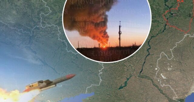 Удар по стратегічним об’єктам Росії: Україна атакувала заводи та рафінерії Atak Flamingo setki kilometrów od granicy. Jedna z największych fabryk Rosji w ogniu