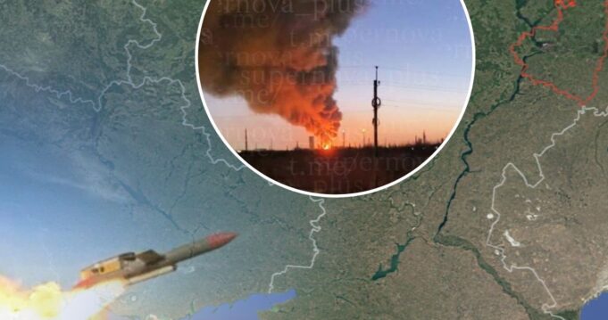 Удар по стратегічним об’єктам Росії: Україна атакувала заводи та рафінерії Atak Flamingo setki kilometrów od granicy. Jedna z największych fabryk Rosji w ogniu