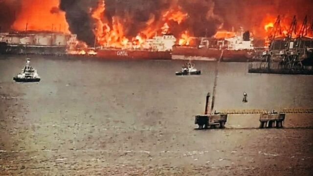 СБУ завдала ударів по нафтотерміналу в Усть-Лузі та знищила пускові установки “Бастіон” у Криму Радіо-Свобода-weekly:-СБУ-повідомила,-від-чого-палали-порти-РФ-на-Балтиці
