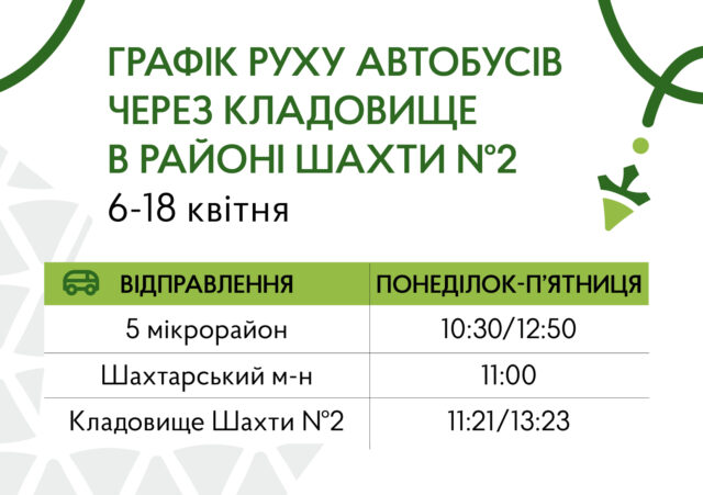 Автобуси до кладовища в Нововолинську під час Великодня У-Нововолинську-автобуси-на-маршруті-№1-перед-Великоднем-будуть-заїжджати-до-кладовища:-актуальний-розклад