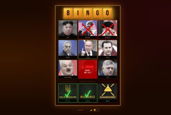 BINGO диктаторів: нова гра підтримати Україну
