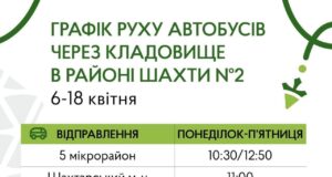 Автобуси маршруту №1 курсуватимуть до кладовища у Нововолинську Відсьогодні-автобуси-маршруту-№1-курсуватимуть-до-кладовища
