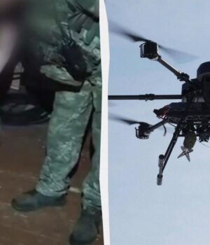 Бійці-14-ї-ОМБр-за-допомогою-дрона-евакуювали-з-позиції-кота-та-собаку