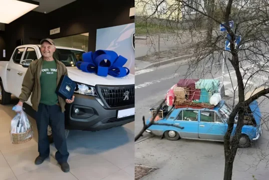 Співзасновник monobank подарував нове авто літньому чоловіку, який застряг у Києві Співзасновник monobank подарував нове авто літньому чоловіку, який застряг у Києві