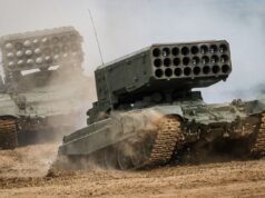 Українські військові знищили російську вогнеметну систему ТОС “Солнцепьок” ЗСУ на півдні знищили дорогу та грізну вогнеметну систему РФ