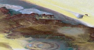 У Сахарі виявили гігантське “око” діаметром 48 кілометрів: у NASA розкрили його походження У-Сахарі-виявили-гігантське-“око”-діаметром-48-кілометрів:-у-nasa-розкрили-його-походження