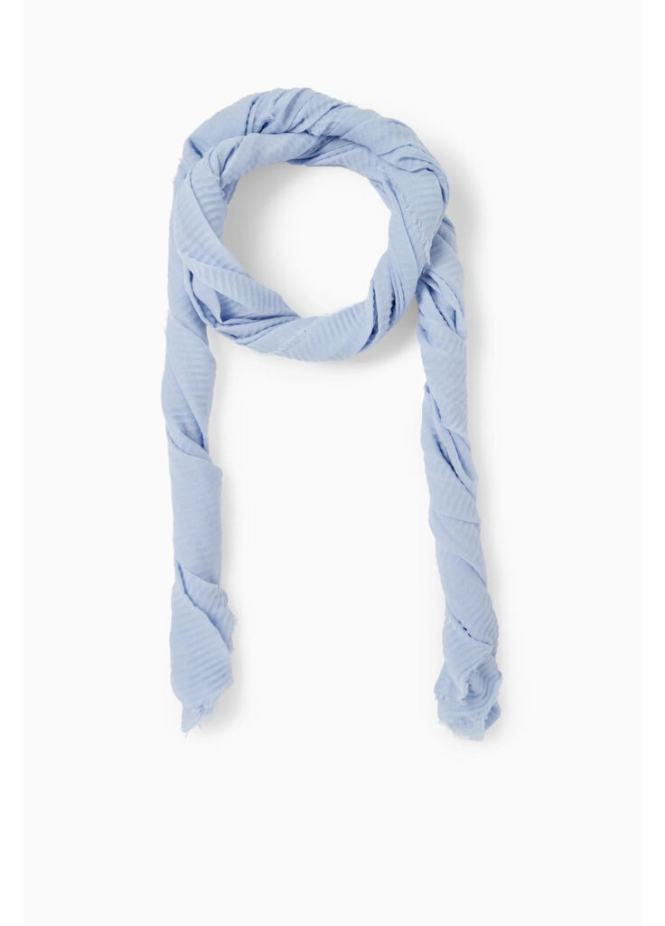 Блакитний жіночий шарф C&A стильний аксесуар