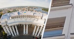 Уперше з часів Другої світової війни: росіяни пошкодили будівлю МЗС Уперше-з-часів-Другої-світової-війни:-росіяни-пошкодили-будівлю-МЗС