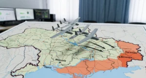 Масована атака дронів на окуповані території України АТЕШ-повідомив-про-масовану-атаку-дронів-на-окуповані-території-України