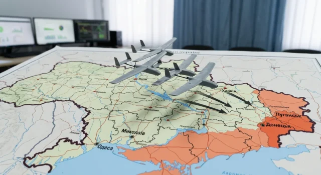 Масована атака дронів на окуповані території України АТЕШ-повідомив-про-масовану-атаку-дронів-на-окуповані-території-України