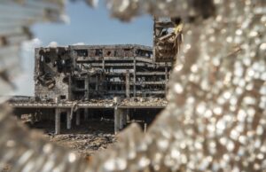 Донецький аеропорт перетворюється на базу для безпілотників армії РФ «Дронопорт»-на-руїнах.-База-РФ-для-«шахедів»-в-Донецькому-аеропорту