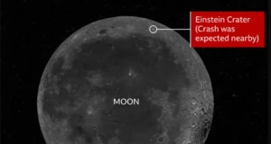Уламки ракети SpaceX впали на Місяць: нові знімки від KASA Опубліковано-кадри-місця-падіння-уламків-ракети-spacex-на-Місяць