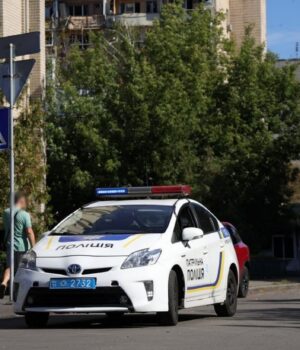В поліції показали перші хвилини після нічного удару по Києву