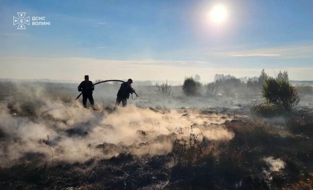 Горіли солома, торф і чагарники: на Волині вчора сталося 6 пожеж Горіли-солома,-торф-і-чагарники:-на-Волині-вчора-сталося-6-пожеж