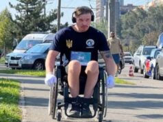 Ветеран з Волині подолав 42 кілометри на кріслі колісному заради поранених побратимів Ветеран-з-Волині-подолав-42-кілометри-на-кріслі-колісному-заради-поранених-побратимів