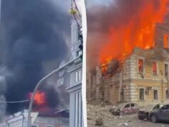 Російський дрон влучив у будівлю Національної академії наук України у Києві: є загибла Російський-дрон-влучив-у-будівлю-Національної-академії-наук-України-у-Києві:-є-загибла