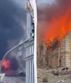 Російський-дрон-влучив-у-будівлю-Національної-академії-наук-України-у-Києві:-є-загибла