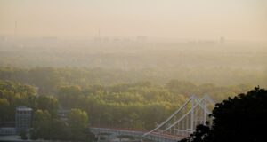 Погіршення якості повітря в Київській області 7 жовтня через дрібний пил У шести містах Київщини погіршилась якість повітря