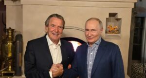 Ґергард Шредер відвідав Москву на день народження Володимира Путіна Путін запросив Шредера додому на День народження