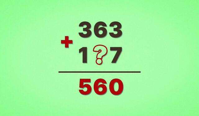 363 + 1?7 = 560: яку цифру приховано в математичній головоломці 363-+-1?7-=-560:-яку-цифру-приховано-в-математичній-головоломці