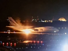 Пожежа на борту українського літака Ан-124 під час посадки в Японії Український-літак-Ан-124-"Руслан"-загорівся-під-час-посадки-в-Японії
