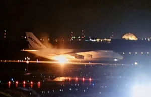 Пожежа на борту українського літака Ан-124 під час посадки в Японії Український-літак-Ан-124-"Руслан"-загорівся-під-час-посадки-в-Японії