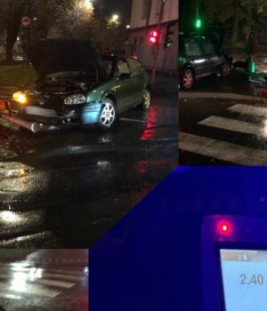 У-Луцьку-п’яний-водій-авто-пошкодив-дорожні-знаки-та-світлофор