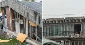 Фото: Станція метро Лісова зазнала пошкоджень під час атаки на столицю Фото: Станція метро Лісова зазнала пошкоджень під час атаки на столицю