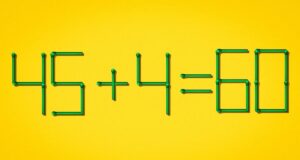 У прикладі 45 + 4 = 60 є помилка: який сірник стоїть не на своєму... У-прикладі-45-+-4-=-60-є-помилка:-який-сірник-стоїть-не-на-своєму.